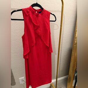 Elegant Red Sleeveless Dress